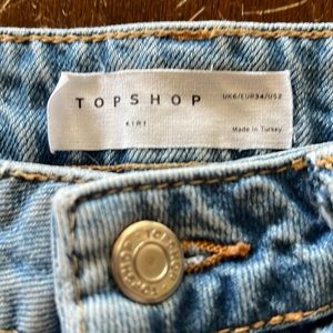 Topshop brand, cutoff Jean shorts size 2